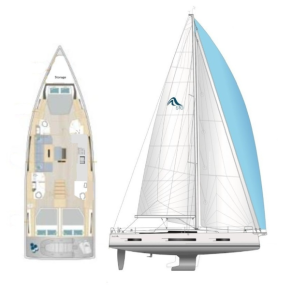 Hanse 510 layout drawing 1