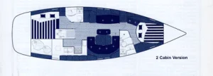 Beneteau 423 layout drawing 1