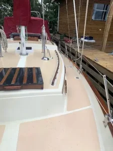 deck, Downeast 38 Cutter, sailboat for sale