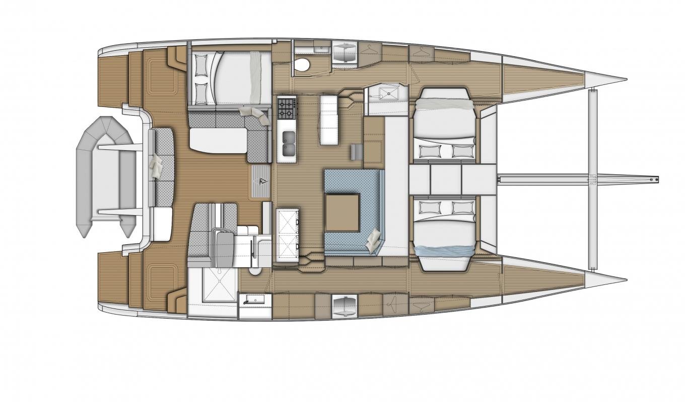 diagram, Balance 482, catamaran for sale