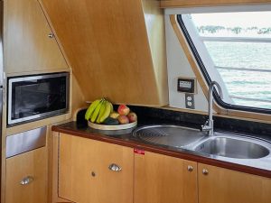 interior, Tennant, power catamaran for sale