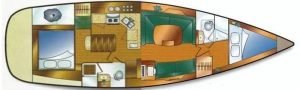 Hunter 44 layout drawing 1