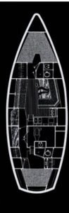 diagram, Morgan 41 Out Island, sailboat for sale