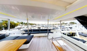 cockpit, Lagoon 630 MY, power catamaran for sale
