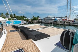 deck, Lagoon 630 MY, power catamaran for sale
