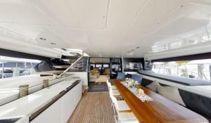 cockpit, Lagoon 630 MY, power catamaran for sale