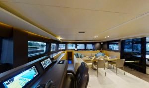 navigation station, Lagoon 630 MY, power catamaran for sale