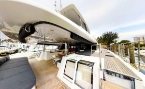 deck, Lagoon 630 MY, power catamaran for sale