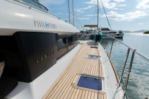 deck, Lagoon 630 MY, power catamaran for sale