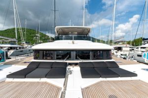 deck, Lagoon 630 MY, power catamaran for sale