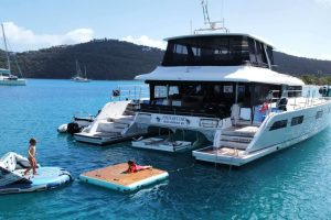 exterior, Lagoon 630 MY, power catamaran for sale