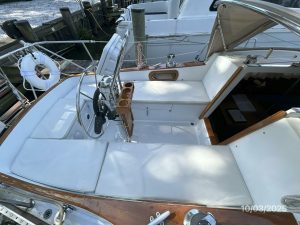 helm, Bristol 35.5, sailboat for sale