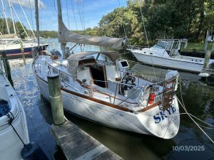 helm, Bristol 35.5, sailboat for sale
