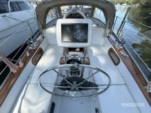 helm, Bristol 35.5, sailboat for sale