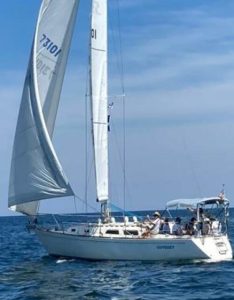 exterior, Sabre 34, sailboat for sale