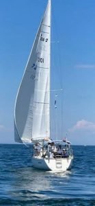 exterior, Sabre 34, sailboat for sale