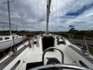 helm, Sabre 34, sailboat for sale