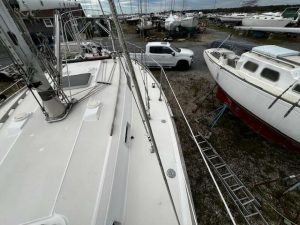 deck, Sabre 34, sailboat for sale