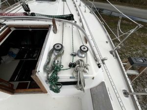 deck, Sabre 34, sailboat for sale