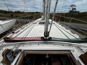 deck, Sabre 34, sailboat for sale
