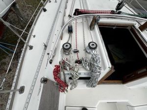 deck, Sabre 34, sailboat for sale