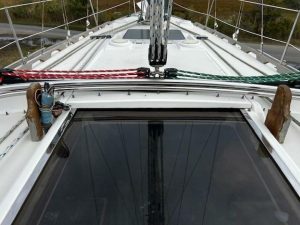 deck, Sabre 34, sailboat for sale
