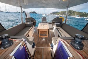 cockpit, Dufour 520, sailboat for sale