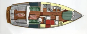 Cabo Rico 400 Northeast layout drawing 1