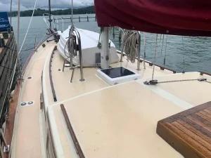 deck, Downeast 38 Cutter, sailboat for sale
