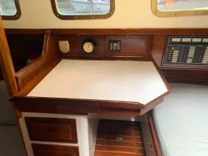 navigation station, Downeast 38 Cutter, sailboat for sale