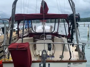helm, Downeast 38 Cutter, sailboat for sale