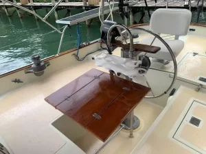 helm, Downeast 38 Cutter, sailboat for sale