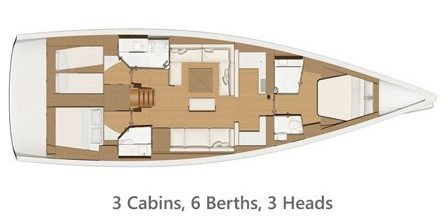 Dufour 520, sailboat for sale