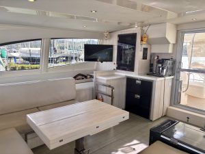 salon, Leopard 48, catamaran for sale