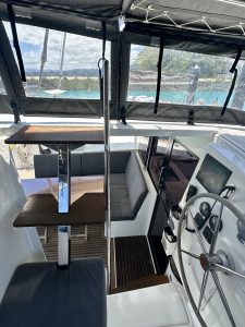 cockpit, FP 40 Isla, catamaran for sale