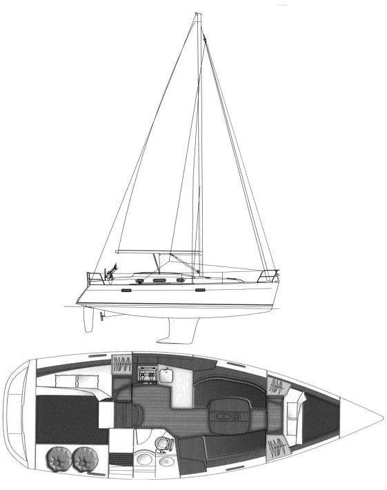Beneteau 343 Oceanis, sailboat for sale