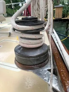 deck, Downeast 38 Cutter, sailboat for sale