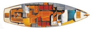 Cabo Rico 38 layout drawing 1