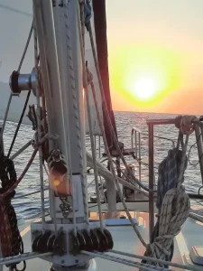 deck, Island Packet 485, sailboat for sale