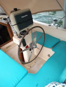 helm, Island Packet 485, sailboat for sale