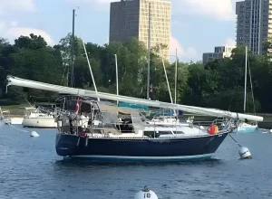 exterior, C&C 36, sailboat for sale