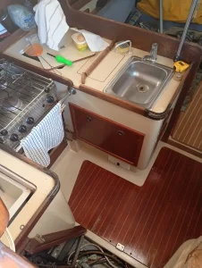 interior, C&C 36, sailboat for sale