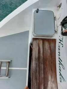 deck, Ovni 43, sailboat for sale