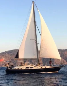 underway, Island Packet 485, sailboat for sale