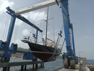 boatyard, Island Packet 485, sailboat for sale