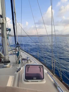 deck, Island Packet 485, sailboat for sale