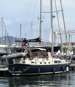 cockpit, Island Packet 485, sailboat for sale