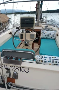 exterior, Island Packet 485, sailboat for sale