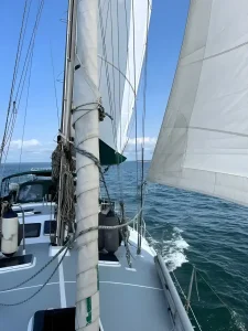 deck, Ovni 43, sailboat for sale