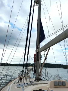 deck, Island Packet 485, sailboat for sale